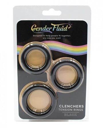 Gender Fluid Clenchers Tension Ring Set - Black