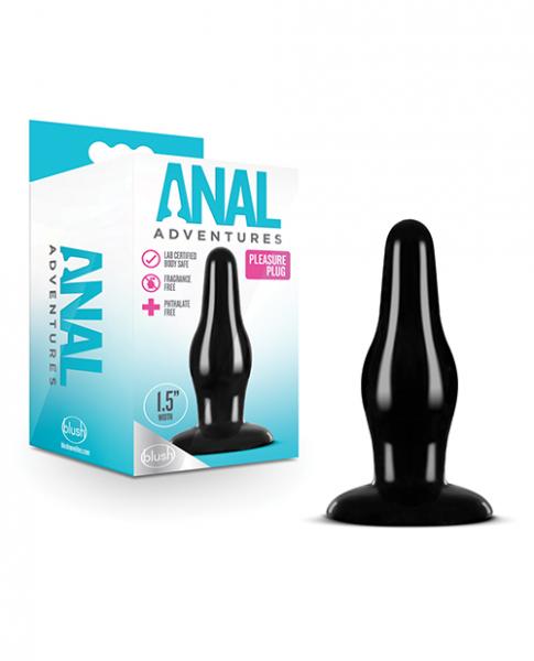 Anal Adventures Pleasure Plug Black