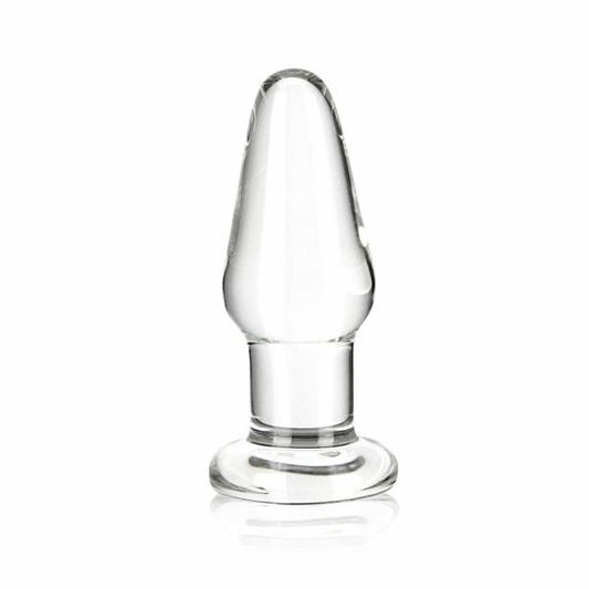 Glas 3.5 inches Glass Butt Plug Clear