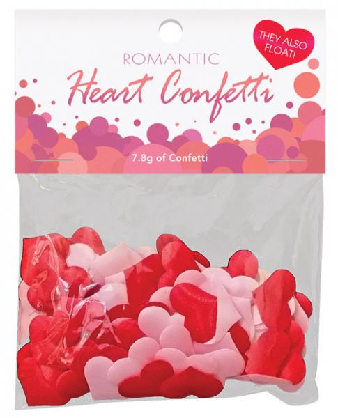 Romantic Heart Confetti Red, Pink