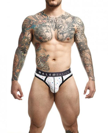 Male Basics Sexy Pouch Thong Confetti Lg