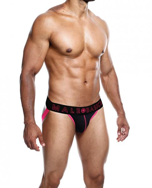 Male Basics Neon Jockstrap Coral Sm