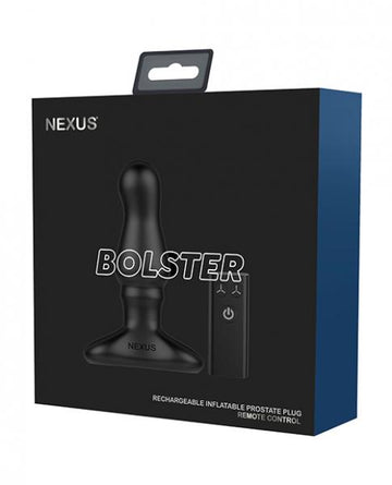 Nexus Bolster Butt Plug  W/inflatable Tip - Black