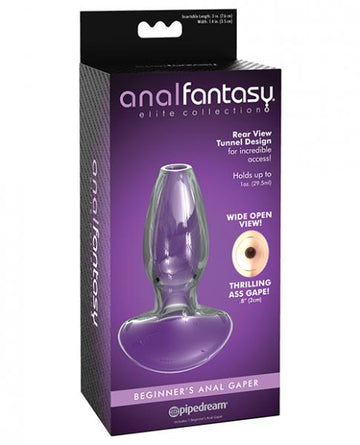 Anal Fantasy Elite Beginners Anal Glass Gaper - Clear