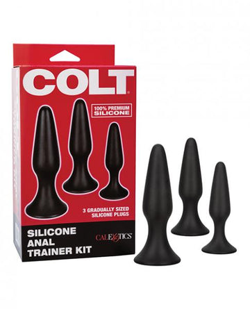 Colt Silicone Anal Trainer Kit - Black