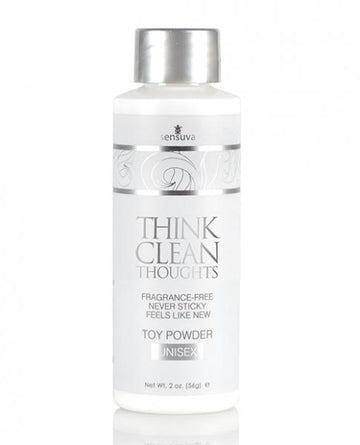 Sensuva Think Clean Thoughts Toy Powder - 2 Oz Bottle