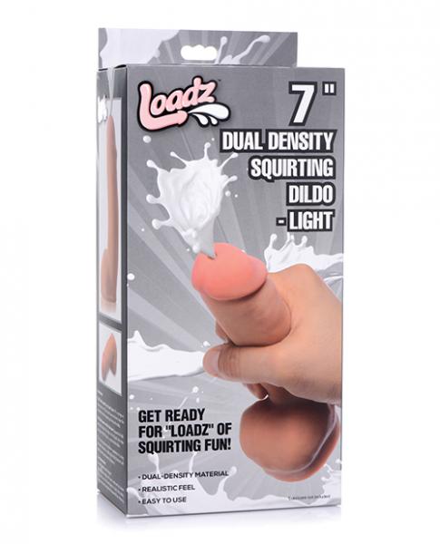 Loadz Dual Density Squirting Dildo - Light