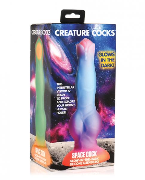 Creature Cocks Space Cock Silicone Alien Dildo - Glow In The Dark