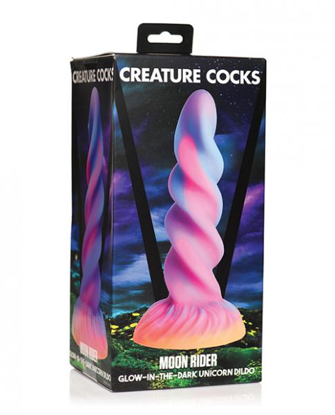 Creature Cocks Moon Rider Unicorn Dildo - Glow In The Dark