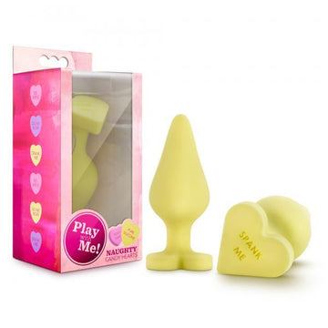 Naughty Candy Heart Yellow Butt Plug