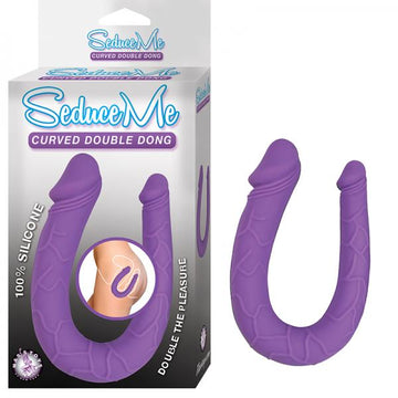 Seduce Me Curved Double Dong Purple