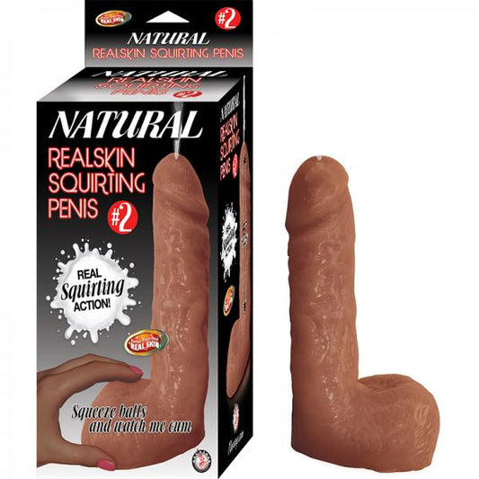 Natural Realskin Squirting Penis #2 Brown