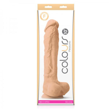 Colours Pleasures 10" Dildo - White