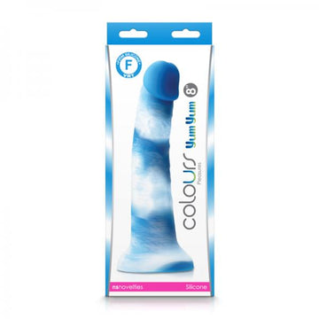 Colours Pleasures Yum Yum 8" Dildo - Blue