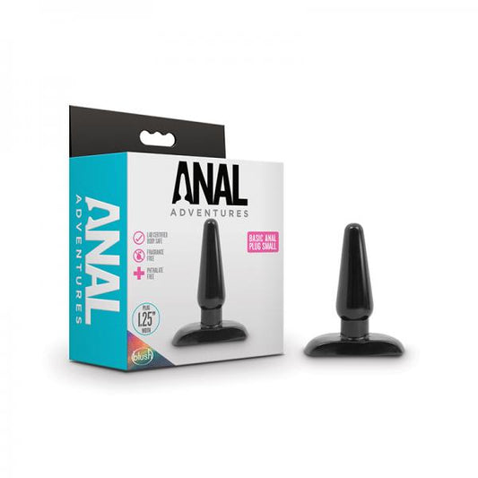 Anal Adventures - Basic Anal Plug - Small - Black