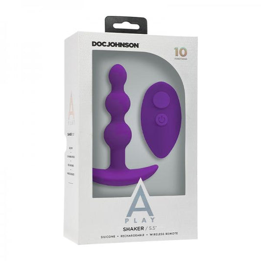 A-play Shaker Rechargeable Silicone Anal Plug With Remote