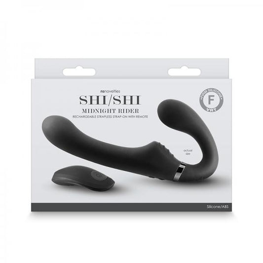 Shishi Midnight Rider Strapless Strap-on Black