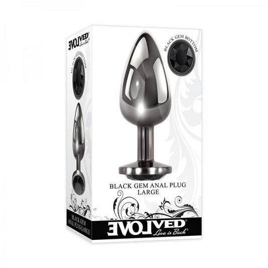 Evolved Black Gem Anal Plug Large