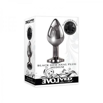 Evolved Black Gem Anal Plug Medium