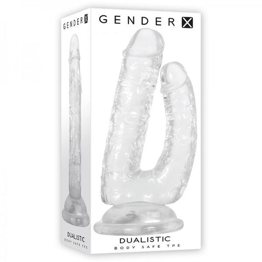 Gender X Dualistic Double-shafted Dildo Clear