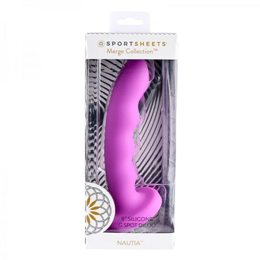 Merge Nautia 8 In. Suction Cup G-spot Dildo Fuchsia