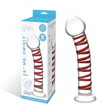 Glas Mr. Swirly Glass Dildo 8 In.