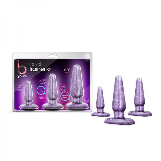 B Yours 3-piece Anal Trainer Kit Purple Swirl