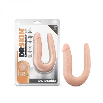 Dr. Skin Dr. Double Double Dong Silicone 12 In. Vanilla