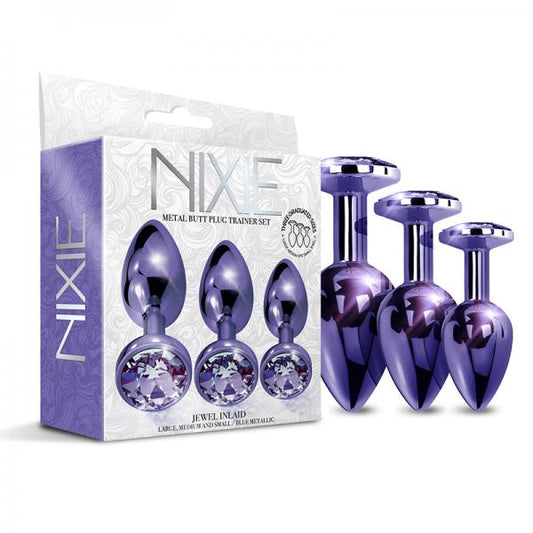 Nixie Metal Butt Plugtrainerset 3-piece Purple Metallic