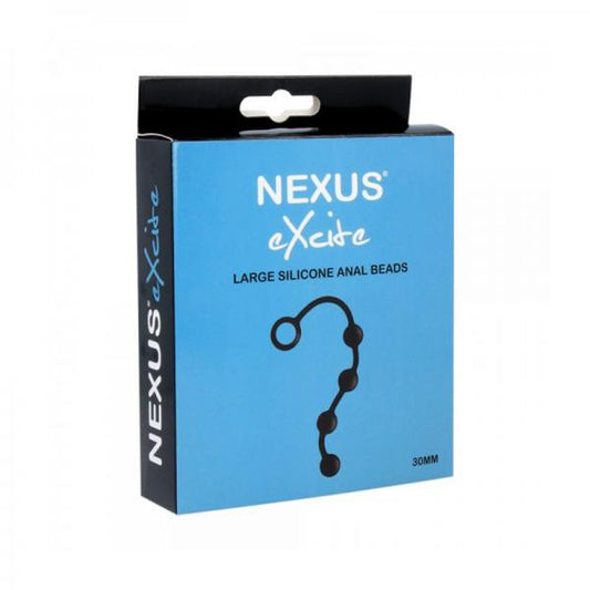 Nexus Excite Anal Beads Silicone Large Black