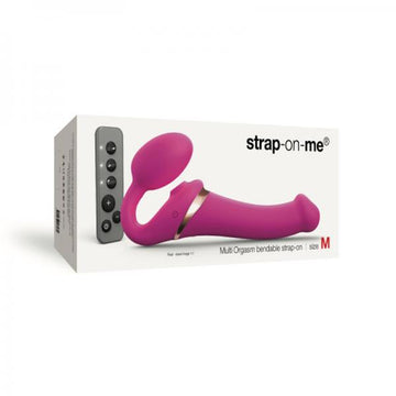 Strap-on-me Multi Orgasm Bendable Strap-on Medium Fuchsia