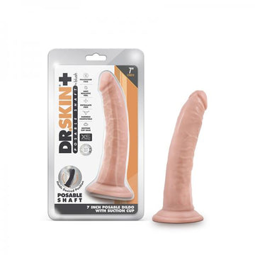 Dr. Skin Plus 7 In. Posable Dildo Vanilla