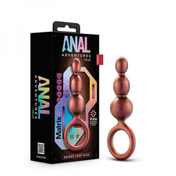 Anal Adventures Matrix Beaded Loop Plug Copper