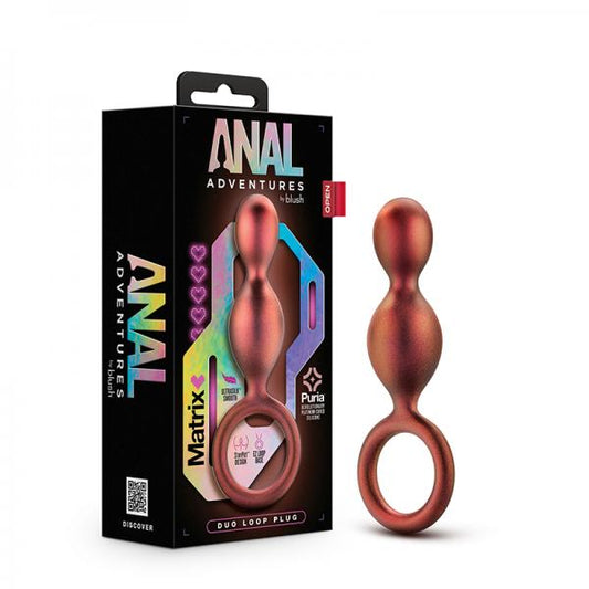 Anal Adventures Matrix Duo Loop Plug Copper