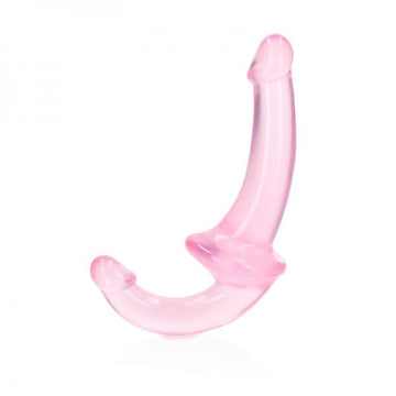 Realrock Crystal Clear 6 In. Strapless Strap-on Dildo Pink