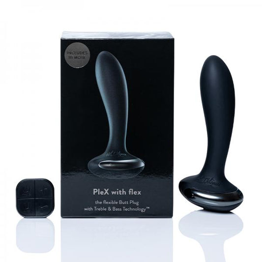 Hot Octopuss Plex With Flex Flexible Vibrating Plug Black