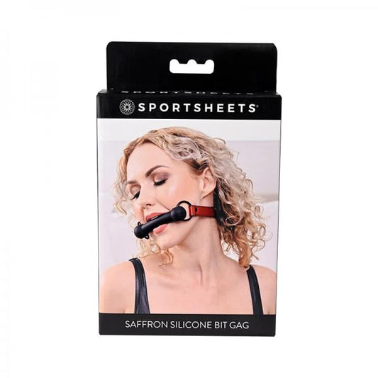 Sportsheets Saffron Silicone Bit Gag With Adjustable Buckle