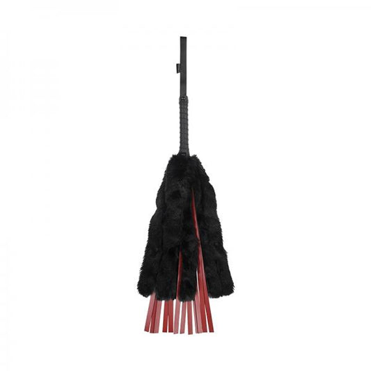 Sportsheets Saffron Faux Fur Flogger With Faux Leather Strands