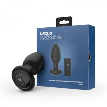 Nexus Duo Plug Rechargeable Remote-controlled Vibrating Silicone Anal Plug Black