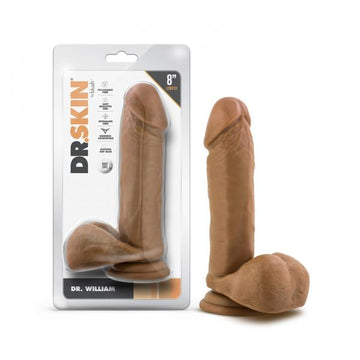 Dr. Skin Dr. William 8 In. Dildo With Balls Tan