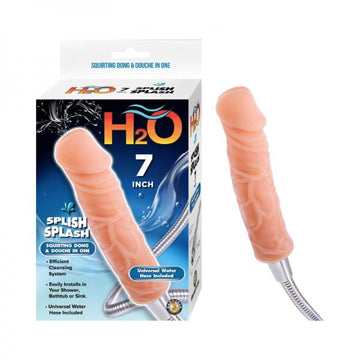 H20 Splish Splash 7 In. Dildo Douche Beige