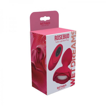 Rose Bud Tushy Light Light-up Silicone Butt Plug