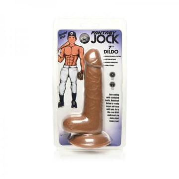 Jock Baseball Brian 7 In. Dildo With Balls Medium