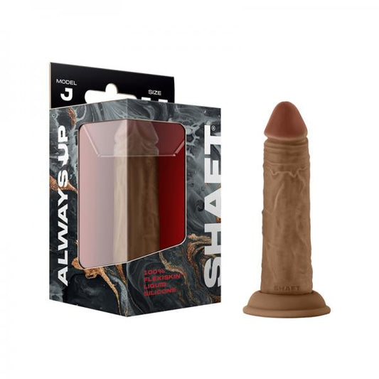 Shaft Model J Liquid Silicone 5.5 In. Dildo Oak