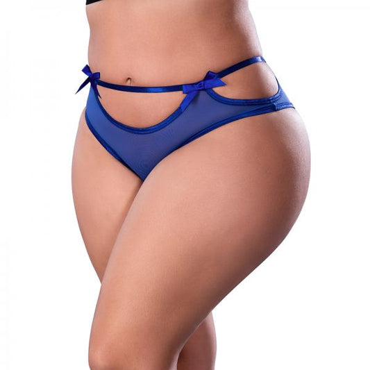 Magic Silk Holidaze Cheeky Boy Short Cobalt Queen Size