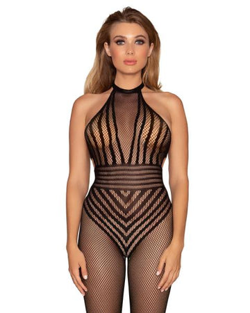 Fishnet Bodystocking Black O/s