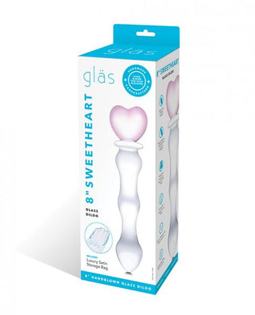 Glas 8 Sweetheart Glass Dildo "