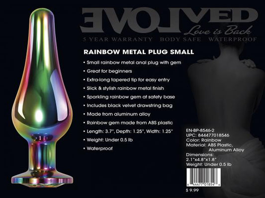 Rainbow Metal Plug Small