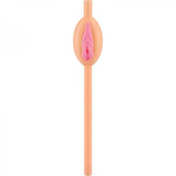 Pussy Straws Pink Beige 8 Count Package