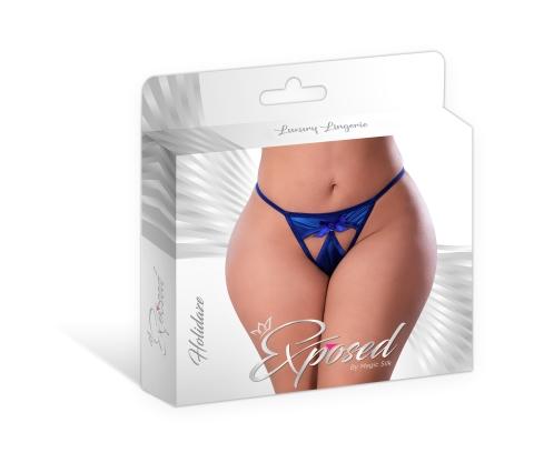 Holidaze Pull Open G-string Cobalt 2xl